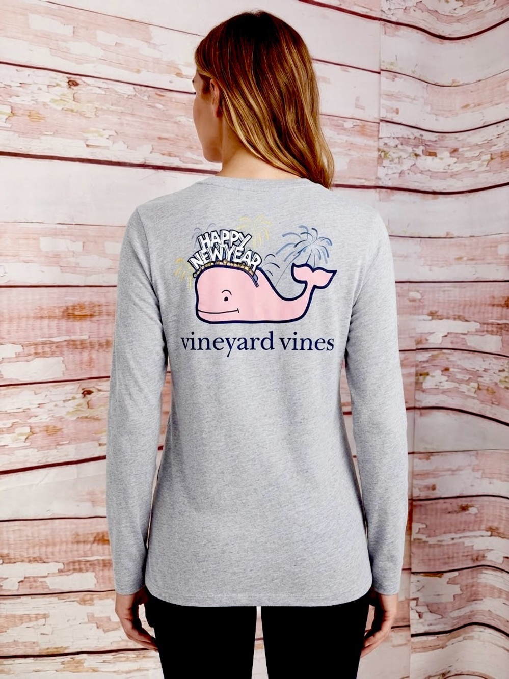 Vineyard Vines Gray Whale Long-Sleeve Tee